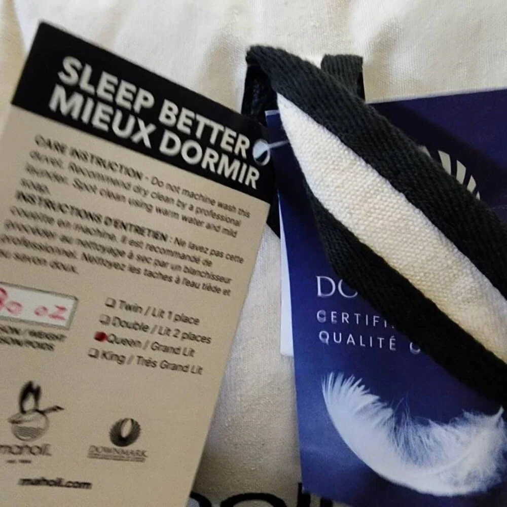 Royal Elite 850 FP Hutterite Goose Down Duvet Queen White